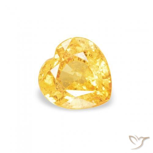 9,17 ctw natürlicher Mittelgold Saphir, Herz, VS-SI
