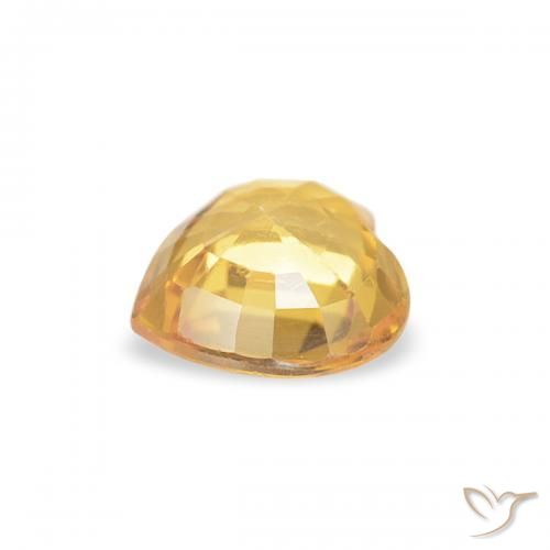 9,17 ctw natürlicher Orange-Gold Saphir, Herz, VS