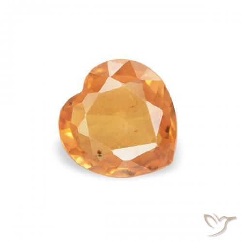 9,17 ctw natürlicher Mittelorange Saphir, Herz, VS