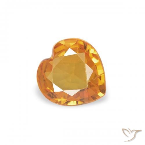 9,17 ctw natürlicher Golden Saphir, Herz, VVS-VS
