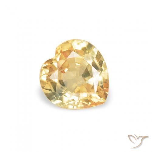 9,17 ctw natürlicher Hell Gold Saphir, Herz, VS
