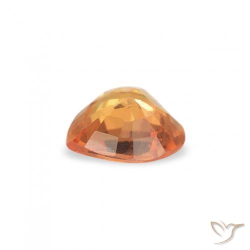 9,17 ctw natürlicher hellorange Saphir, Herz, VS