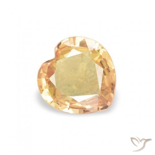 9,17 ctw natürlicher Golden Saphir, Herz, VS