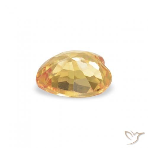 9,17 ctw natürlicher Golden Saphir, Herz, VS