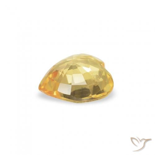 9,17 ctw natürlicher gold-orange Saphir, Herz, VS
