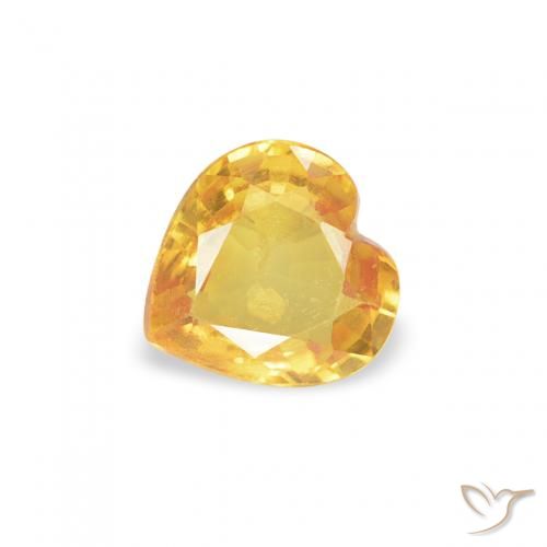 9,17 ctw natürlicher Golden Saphir, Herz, VS