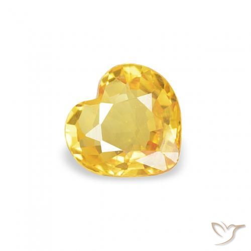 9,17 ctw natürlicher Golden Saphir, Herz, VS