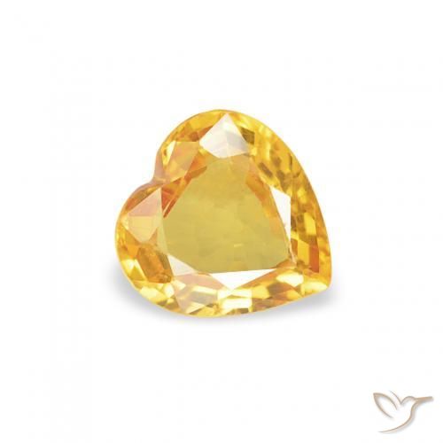 9,17 ctw natürlicher Golden Saphir, Herz, VS