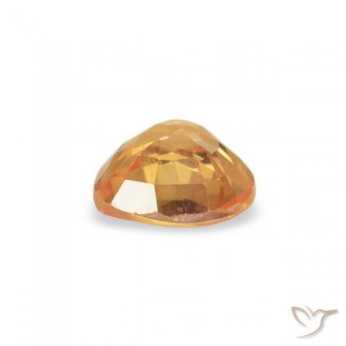 9,17 ctw natürlicher Orange-Gold Saphir, Herz, VS
