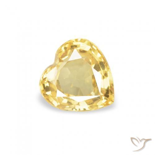 9,17 ctw natürlicher Mittelgold Saphir, Herz, VS