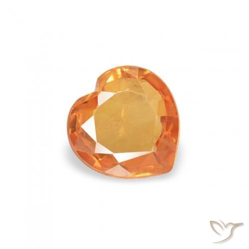 9,17 ctw natürlicher Mittelorange Saphir, Herz, VS