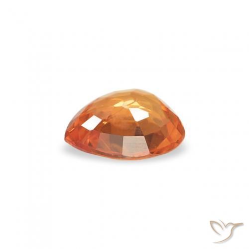 9,17 ctw natürlicher hellorange Saphir, Herz, VS