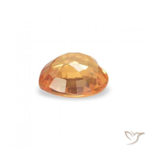 9,17 ctw natürlicher Honig-orange Saphir, Herz, VS