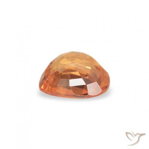 9,17 ctw natürlicher hellorange Saphir, Herz, VS