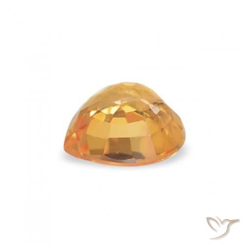 9,17 ctw natürlicher Mittelorange Saphir, Herz, VS