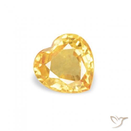 9,17 ctw natürlicher Golden Saphir, Herz, VS