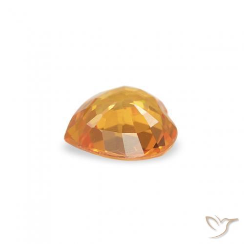9,17 ctw natürlicher Mittelorange Saphir, Herz, VS