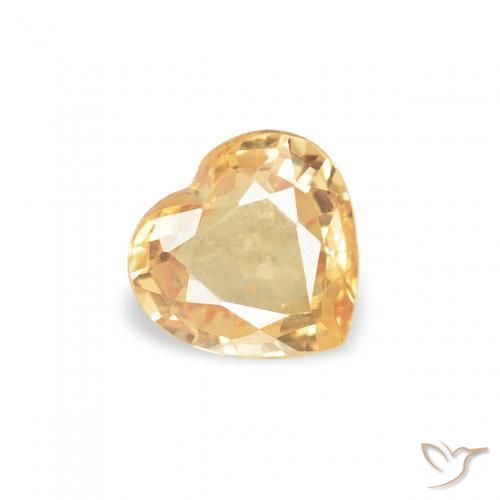 9,17 ctw natürlicher Golden Saphir, Herz, VS