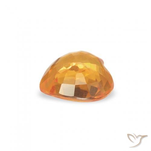 9,17 ctw natürlicher Mittelorange Saphir, Herz, VS