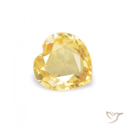 9,17 ctw natürlicher Golden Saphir, Herz, VS
