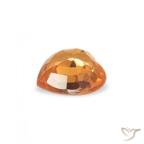 9,17 ctw natürlicher Aprikose Orange Saphir, Herz, VS