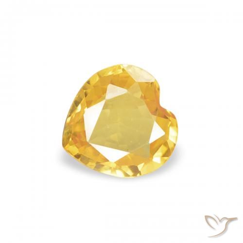 9,17 ctw natürlicher Golden Saphir, Herz, VVS