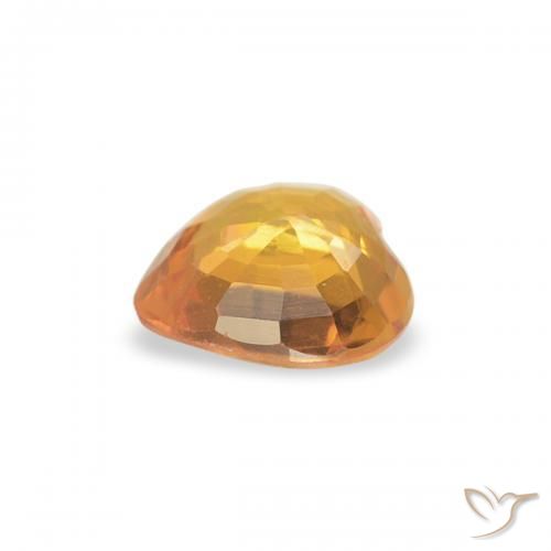9,17 ctw natürlicher Aprikose Orange Saphir, Herz, VS