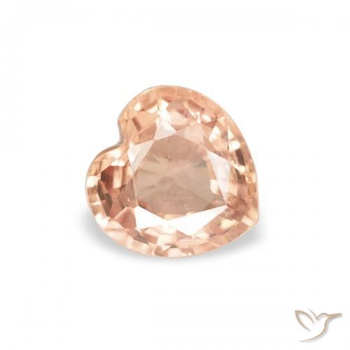 0.38ct Natürlicher Apfelwein Saphir, Herz, VS