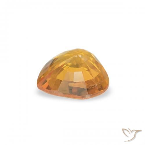 9,17 ctw natürlicher Medium Light-Orange Saphir, Herz, VS
