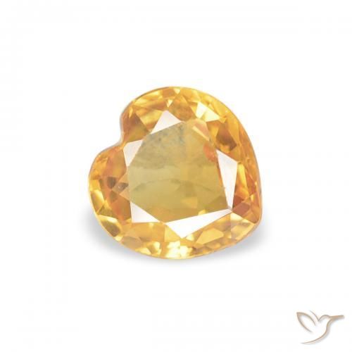9,17 ctw natürlicher Dunkelgolden Saphir, Herz, VS