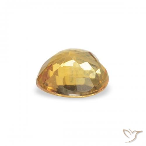 9,17 ctw natürlicher Dunkelgolden Saphir, Herz, VS
