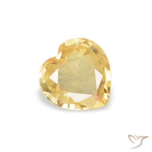 9,17 ctw natürlicher Golden Saphir, Herz, VVS-VS