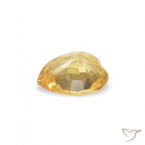 9,17 ctw natürlicher Golden Saphir, Herz, VVS-VS