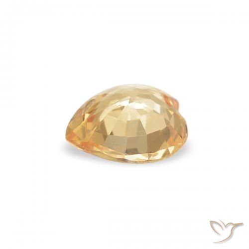 9,17 ctw natürlicher Gelblich Gold Saphir, Herz, VVS-VS