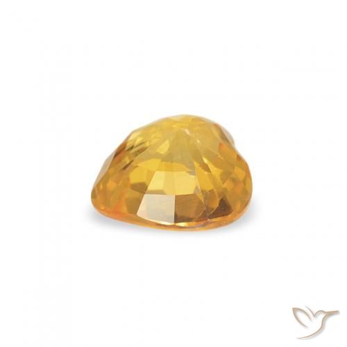 9,17 ctw natürlicher Mittelgold Saphir, Herz, VVS-VS