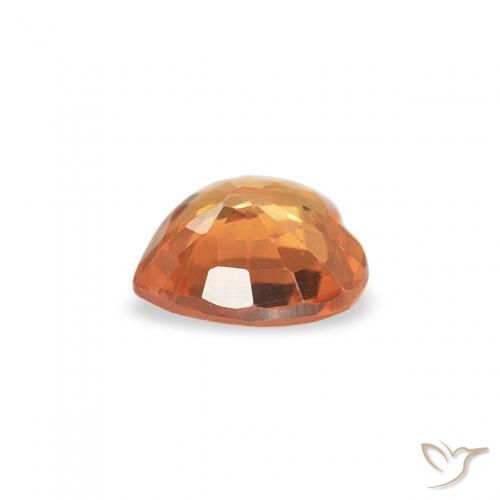 9,17 ctw natürlicher hellorange Saphir, Herz, VVS-VS