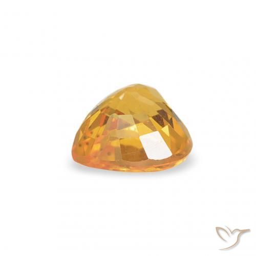 9,17 ctw natürlicher Dunkelgolden Saphir, Herz, VVS-VS
