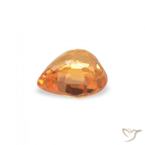 9,17 ctw natürlicher Tiefes Orange-Gold Saphir, Herz, VVS-VS