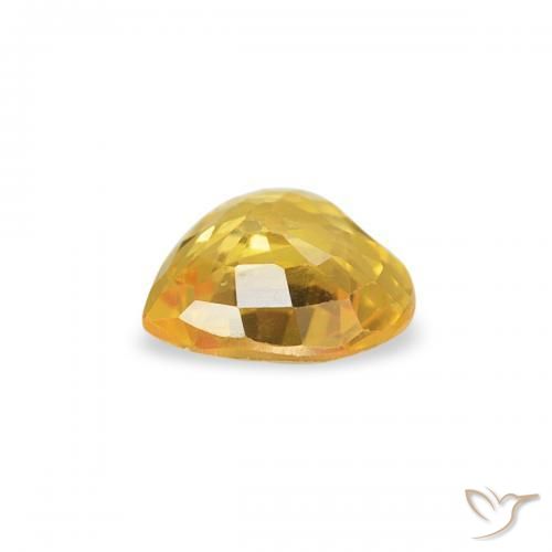 9,17 ctw natürlicher gold-orange Saphir, Herz, VS
