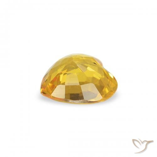 9,17 ctw natürlicher Mittelgold Saphir, Herz, VS