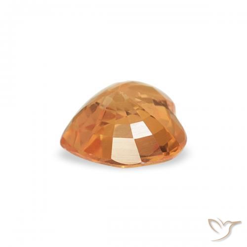 9,17 ctw natürlicher hellorange Saphir, Herz, VS