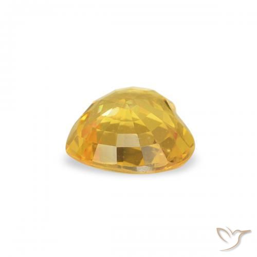 9,17 ctw natürlicher gold-orange Saphir, Herz, VS