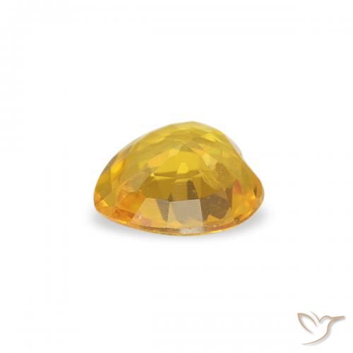 9,17 ctw natürlicher gold-orange Saphir, Herz, VS
