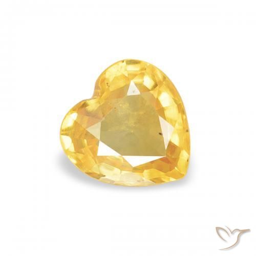 9,17 ctw natürlicher Mittelgold Saphir, Herz, VS