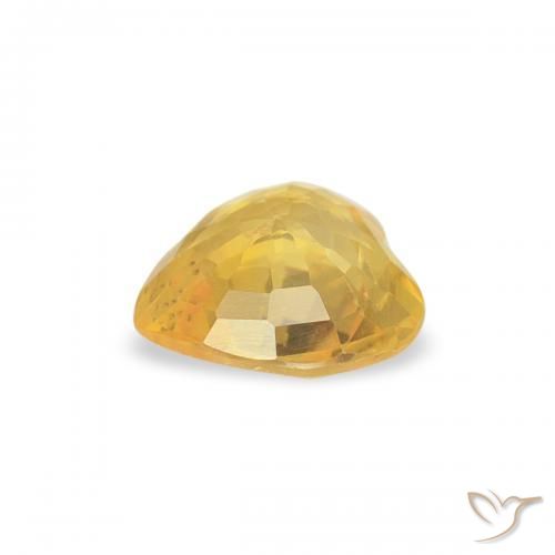 9,17 ctw natürlicher Mittelgold Saphir, Herz, VS