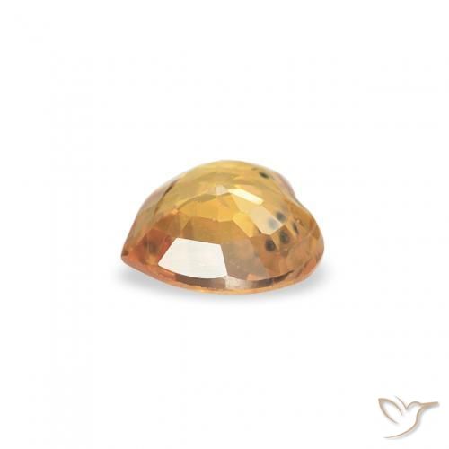 9,17 ctw natürlicher Orange-Gold Saphir, Herz, VVS-VS