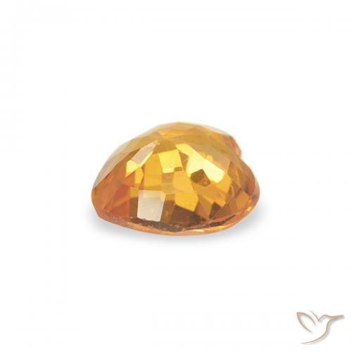 9,17 ctw natürlicher Orange-Gold Saphir, Herz, VVS-VS