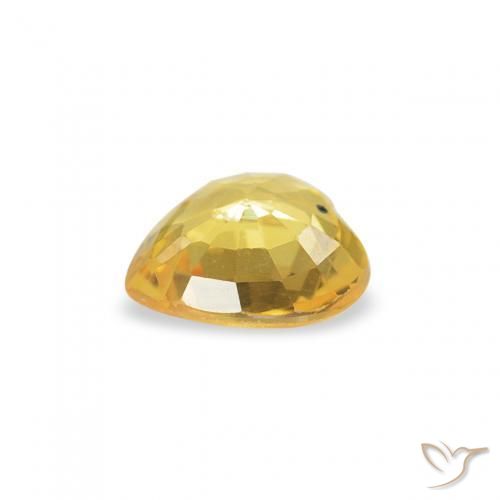 9,17 ctw natürlicher Mittelgold Saphir, Herz, VS