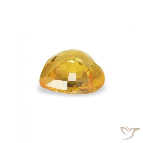 9,17 ctw natürlicher Mittelgold Saphir, Herz, VS