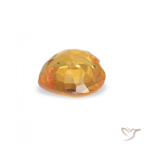 9,17 ctw natürlicher Aprikose Orange Saphir, Herz, VS